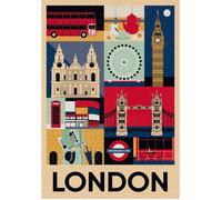 Puzzle 1000 pièces Compact : Style in the City - Londres