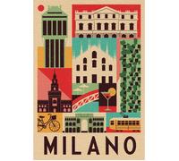 Puzzle 1000 pièces Compact : Style in the City- Milan