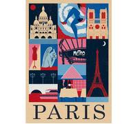 Puzzle 1000 pièces Compact : Style in the City - Paris