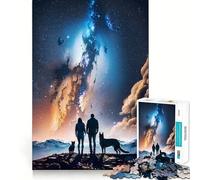Puzzle 1000 pièces Compagnons célestes Jeu d'articulation Fin et Amusant Jeu cognitif Jeu Calme Cadeau d'anniversaire Artistique (50x75cm)