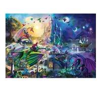 Schmidt Spiele 57585 Rose Cat Khan, Concours de Dragons Nocturnes, Puzzle de 1000 pièces