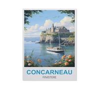 Puzzle 1000 Pièces,Concarneau Finistère,Puzzle 1000 Pieces Jeu De Famille Amusant pour Enfants Adultes(38x26cm)-GO32