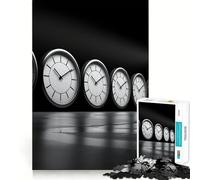 Puzzle 1000 pièces Concept du Temps avec Un Homme pour Adolescents, Jeu de réflexion, Plaisir partagé, Bords précis, Cadeau du Père Noël 38x52cm