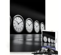Puzzle 1000 pièces Concept du Temps avec Un Homme pour Adolescents, Jeu de réflexion, Plaisir partagé, Bords précis, Cadeau du Père Noël 38x52cm