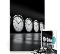 Puzzle 1000 pièces Concept du Temps avec Un Homme pour Adultes stimule la mémoire, détend l’Esprit, Bords précis, liste de souhaits du Père Noël 50x75cm