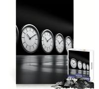 Puzzle 1000 pièces Concept du Temps avec Un Homme pour Adultes stimule la mémoire, détend l’Esprit, Bords précis, liste de souhaits du Père Noël 50x75cm