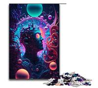 Puzzle 1000 pièces Connecting to The Universe Puzzles pour Adultes Puzzle en Bois Jeu éducatif 75x50cm