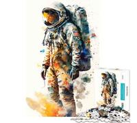 Puzzle 1000 pièces Conquérants de l'espace Défi intellectuel Jouet addictif Jeu Relaxant Décoration Parfaite pour Un Père Noël Secret (Dimensions 38x26cm)