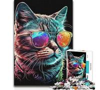 Puzzle 1000 pièces CoolCatNumeroUno pour Adultes - Idéal pour s'amuser en Famille - Cadeau Amusant - Convient aux Personnes de 14 Ans et Plus - 50x75cm