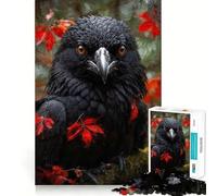 Puzzle 1000 pièces Corbeau d'automne Jeu d'articulation précis et Amusant,Stimulant cognitif et Relaxant,idéal pour Un Anniversaire ou Une activité Artistique (38x52cm)