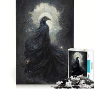 Puzzle 1000 pièces Corbeau Esprit Céleste pour Adolescents Jeu de Construction Décoration Intérieure Idéal en Cadeau pour Toute la Famille 38x52cm