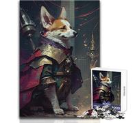 Puzzle 1000 pièces Corgi aventurier, Jeu intellectuel et éducatif, pour Un Père Noël Secret, Dimensions : 50x75cm