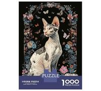 Puzzle 1000 Pièces Cornish Rex Puzzles pour Adolescents - Anti-Stress - Défi Éducatif - Cadeau d'anniversaire Unique 38x26cm/1000pcs