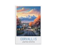 Puzzle 1000 pièces, Corvallis, États-Unis, Puzzle 1000 pièces en Bois, Jouet éducatif pour Adultes et Enfants, Jeu de détente Familial, 52 x 38 cm