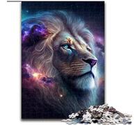 Puzzle 1000 pièces Cosmic Mufasa Le Roi Lion en Bois, pour Les Parents, Les Amoureux et Les Amis - 14 Ans et Plus 50x75cm Activité de Jeu familiale captivante