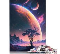 Puzzle 1000 pièces Cosmic Wanderlust pour Adultes, difficulté : Jeux relaxants, Jouet, Cadeau d'halloween (75 x 50 cm)