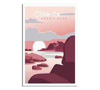 Puzzle 1000 pièces, Côte de Granit Rose Bretagne, Puzzle Classique 3D à Monter soi-même, Jouet en Papier, Cadeau Unique, Culture résidentielle, 52 x 38 cm