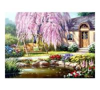 Puzzle 1000 pièces : Cottage et son cerisier à fleurs Anatolian