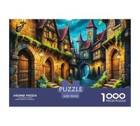 Puzzle 1000 PièCes CottageAdulte Relax Jeux Medieval Streets pour Enfants Et Adultes Cadeaux Adultes Enfants 70x50cm/1000pcs
