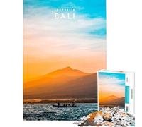 Puzzle 1000 pièces Coucher de Soleil à Bali Jeu éducatif Défi ludique pour Passer Le Temps à la Maison (Dimensions 50x75cm)