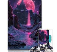 Puzzle 1000 pièces Coucher de Soleil paisible pour Adolescents, Jeu Familial Anti-Stress, défi Difficile, Cadeaux du Père Noël Secret, 26x38cm