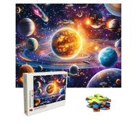 Puzzle 1000 Pièces Couleur, Puzzle Adulte Bois, Impossible Classique Jigsaw Puzzles Planète, Jeu D'adresse pour Toute la Famille, Puzzles Coloré Jeu de Ponte, Decoration et Cadeau 75 X 50 cm 8p-23