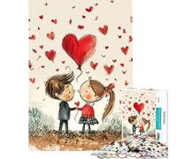 Puzzle 1000 pièces Coup de Foudre pour la Saint-Valentin Un Jeu addictif pour cultiver la Patience et s’Amuser Une décoration Parfaite et Un Cadeau d’Anniversaire idéal (50x75cm)