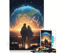 Puzzle 1000 pièces Couple d'anime apocalyptique Développe la mémoire,Amusant et de qualité Professionnelle pour stimuler l'esprit (38x26cm)