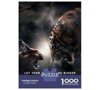 Puzzle 1000 Pièces Courage Bigger Than Fear Puzzle Adulte, Casse-tête, Découpe De Précision, Cadeau Unique pour Anniversaire Et Noël 52x38cm/1000pcs