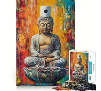 Puzzle 1000 pièces Couronne de Papier Toilette de Bouddha Jeu de qualité supérieure pour stimuler l'esprit,s'amuser et se détendre Cadeau d'anniversaire Amusant (38x26cm)