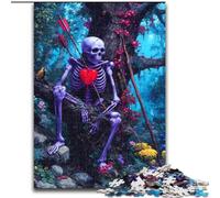 Puzzle 1000 pièces Crâne mystérieux, idéal pour Les Adolescents, Les Liens familiaux, Les Casse-têtes et Les décorations d'intérieur DIY (Taille 50x75cm)