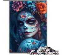 Puzzle 1000 pièces Crânes Mexicains pour Adultes et Adolescents, Jouets Éducatifs et Familiaux, Idéal pour la Décoration de Bureau (50x75cm)