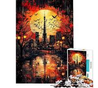 Puzzle 1000 pièces Crépuscule Pourpre︰ Tokyo au Coucher du Soleil Puzzle pour Adultes Course de Vitesse Manuelle Difficile et Stimulant Idéal comme Cadeau (Taille 50x75cm)