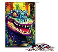 Puzzle 1000 pièces Crocodiles du Nil colorés pour Adultes Jeu Familial Amusant Anti Stress Difficile 1000 pièces (75 x 50 cm)
