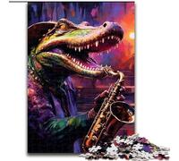 Puzzle 1000 pièces Crocodiles du Nil, idéal comme Cadeau de Noël et de Nouvel an (Taille 50x75cm)