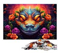 Puzzle 1000 pièces Crocodiles du Nil : Un Casse-tête Stimulant, Une activité familiale, Une décoration intérieure, Un Cadeau de Noël 50x75cm / 19,68x29,52 Pouces