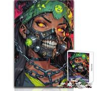 Puzzle 1000 pièces Cyberpunk Rebel Girl-Difficile-Cadeau d'anniversaire pour Les 14 Ans et Plus (Taille 38x52cm)