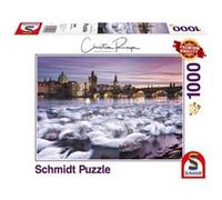 Puzzle 1000 pièces : Cygnes de Prague, Christian Ringer Schmidt G
