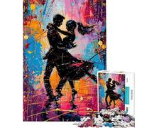 Puzzle 1000 pièces Danse dans la Peinture pour Adultes Un défi Difficile pour stimuler Le Cerveau et Offrir comme Cadeau de Noël ou d’Anniversaire (50x75cm)