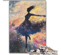 Puzzle 1000 pièces Danseuse de Ballet pour Adultes et Adolescents, Jeux éducatifs à Faire soi-même avec Affiche et fiche de Questions Assorties (26x38cm)