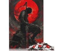 Puzzle 1000 pièces Dark Knight Fantasy, Puzzles carrés pour Adultes et Puzzles en Papier, activité familiale, 1000 pièces (75 x 50 cm)
