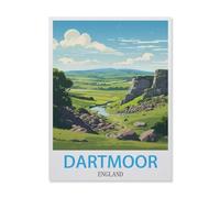 Puzzle 1000 Pièces，Dartmoor Angleterre，Casse-tête Animal pour Adultes - Défi Cérébral - Cadeau Personnalisé Fait Main - Jouet Drôle（75x50cm）-IG98