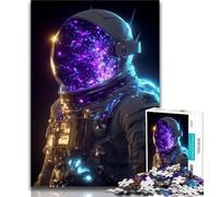 Puzzle 1000 pièces d'astronaute Fantastique pour Adultes et Adolescents, Jeux éducatifs, décoration Murale, Cadeaux d'anniversaire et de Noël Uniques 38x26cm