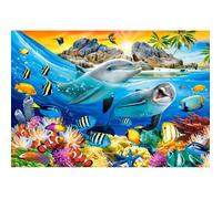Puzzle 1000 pièces : Dauphins sous les tropiques