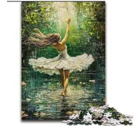 Puzzle 1000 pièces de Danseuse de Ballet pour Adultes, stimule Le Cerveau, stimule la Patience, Jeu de défi Unique 26x38cm