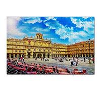 Puzzle 1000 pièces de la Place du Maire de Salamanque, Espagne, Jeu pour Adultes, Souvenir de Voyage, 38 x 52 cm