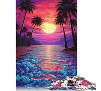 Puzzle 1000 pièces de Magnifiques paysages de plages pour Adultes, Cadeau d'halloween, Jouets éducatifs et éducatifs, 1000 pièces (75 x 50 cm)