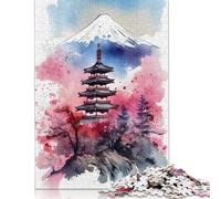 Puzzle 1000 pièces de Peinture emblématique Japonaise, Puzzle pour Adultes, Jeux éducatifs, Jouets de décoration familiale, 1000 pièces (75 x 50 cm)