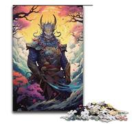 Puzzle 1000 pièces de samouraïs Sakura Japonais pour Adultes Puzzle Impossible Antistress pour Adolescents de 14 Ans et Plus 1000 pièces (38 x 26 cm)