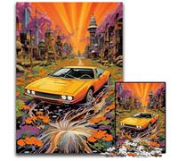 Puzzle 1000 pièces de Voitures de Sport colorées et Cool, idéal pour Les Adolescents, Les Liens familiaux, Les Casse-têtes et la décoration d'intérieur DIY, 50x75cm/19,68x29,52 Pouces
